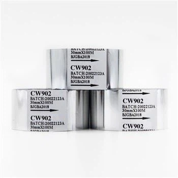 종이 플라스틱 패키지에 여러 가지 빛깔의 핫 스탬핑 포일